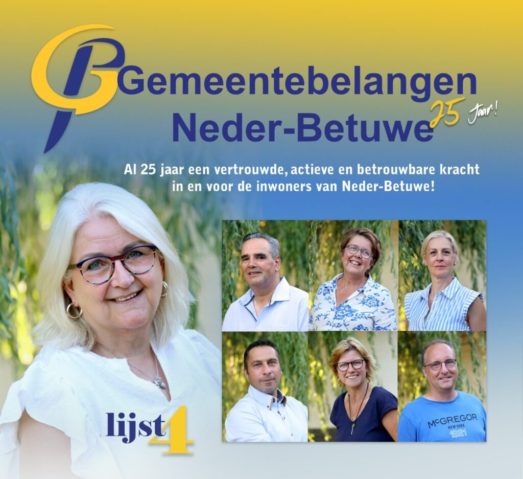 Gemeente Belangen Neder-Betuwe raadsleden lijst 4